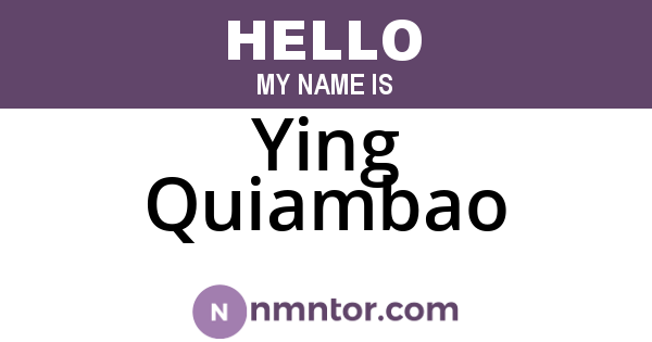 Ying Quiambao