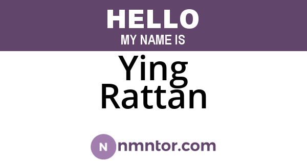Ying Rattan