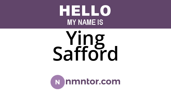 Ying Safford