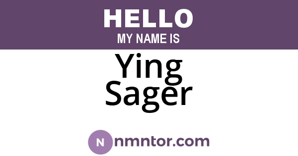 Ying Sager