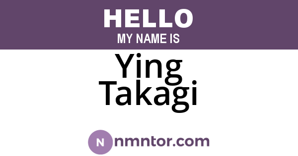 Ying Takagi