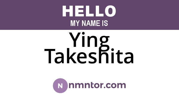 Ying Takeshita