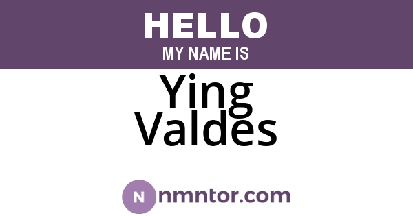 Ying Valdes