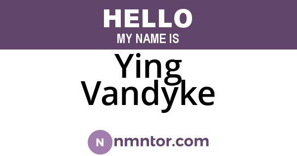 Ying Vandyke