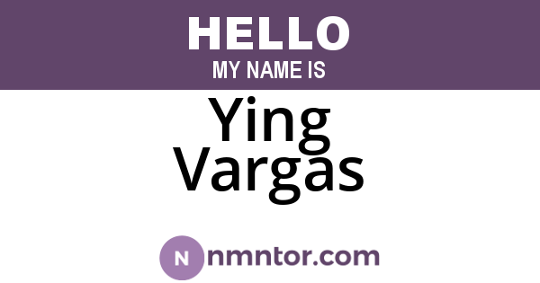 Ying Vargas