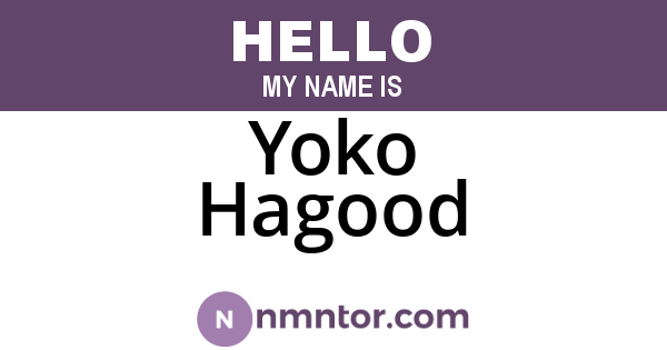 Yoko Hagood