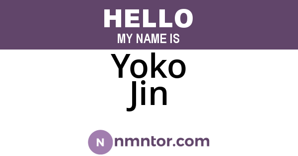 Yoko Jin