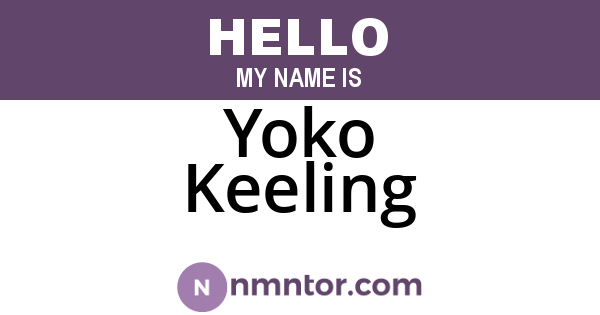 Yoko Keeling
