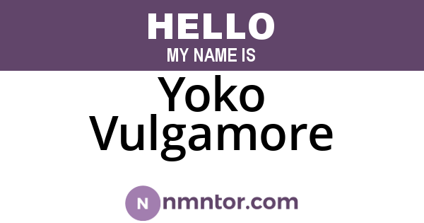 Yoko Vulgamore