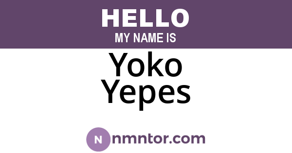 Yoko Yepes