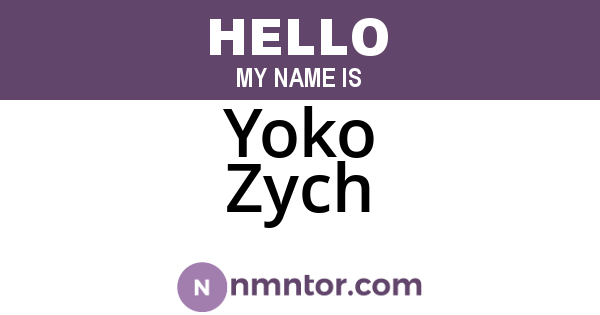 Yoko Zych