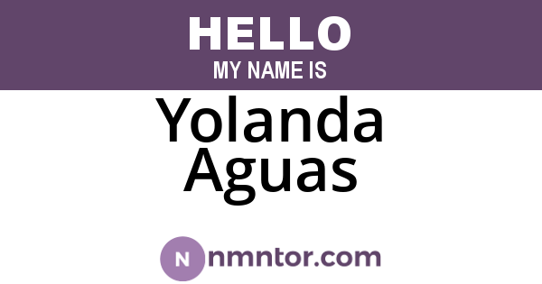 Yolanda Aguas
