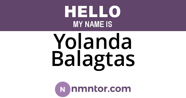Yolanda Balagtas