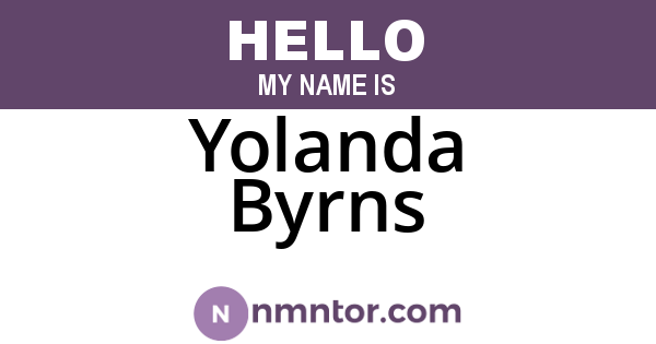 Yolanda Byrns