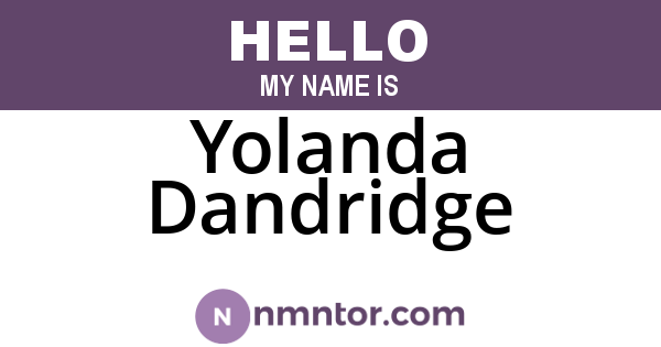 Yolanda Dandridge