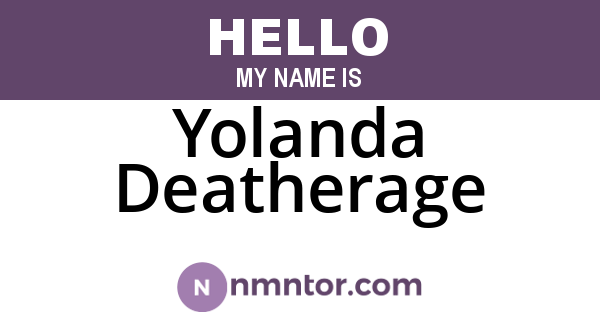 Yolanda Deatherage