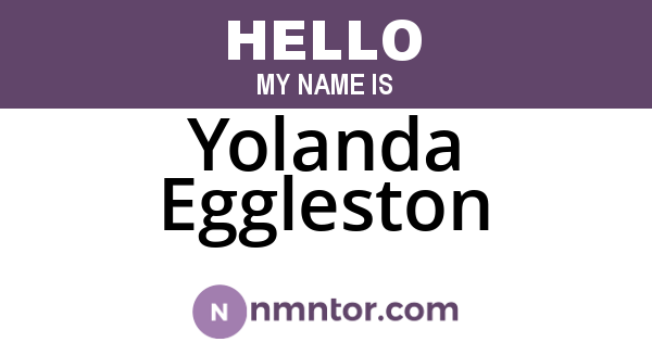 Yolanda Eggleston