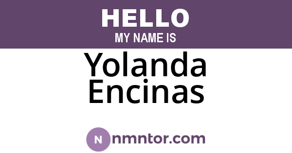 Yolanda Encinas