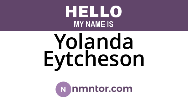 Yolanda Eytcheson
