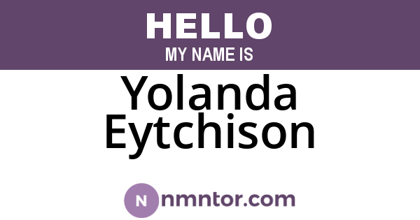 Yolanda Eytchison