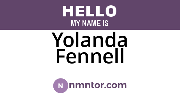 Yolanda Fennell