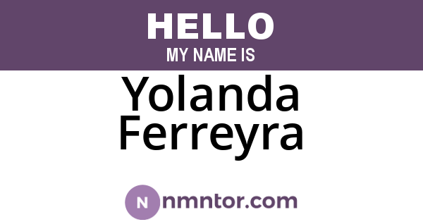 Yolanda Ferreyra