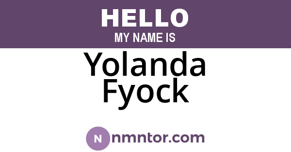 Yolanda Fyock