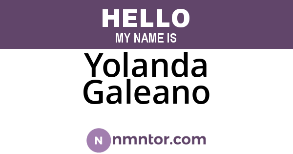 Yolanda Galeano