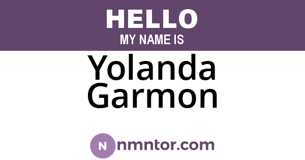 Yolanda Garmon