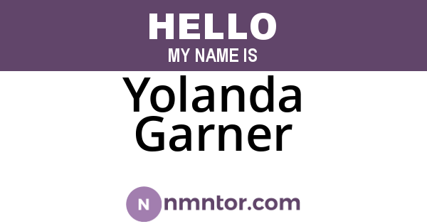 Yolanda Garner