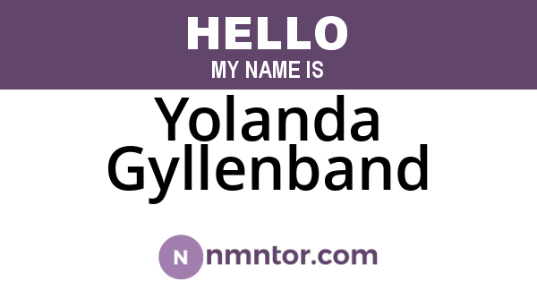 Yolanda Gyllenband