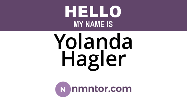 Yolanda Hagler