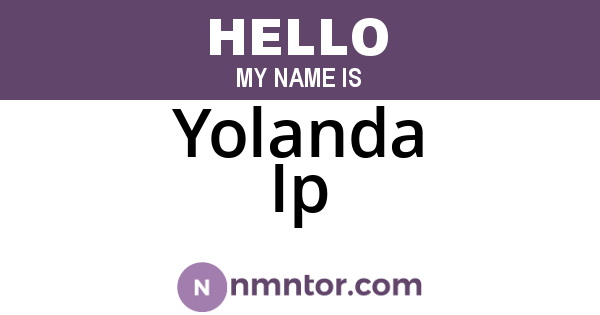 Yolanda Ip