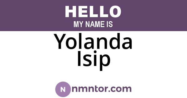 Yolanda Isip