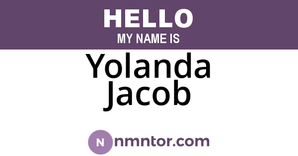 Yolanda Jacob