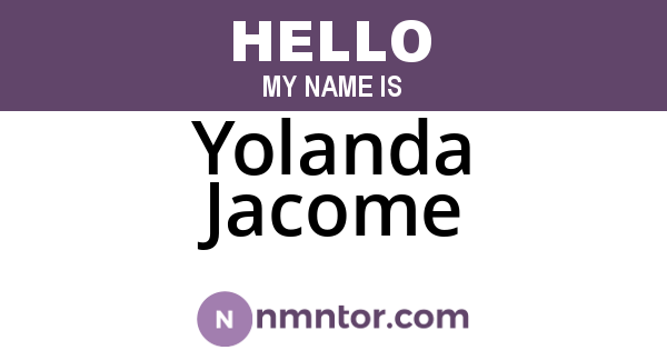 Yolanda Jacome