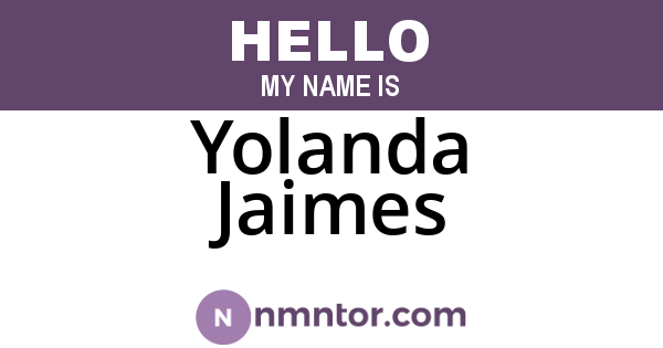 Yolanda Jaimes