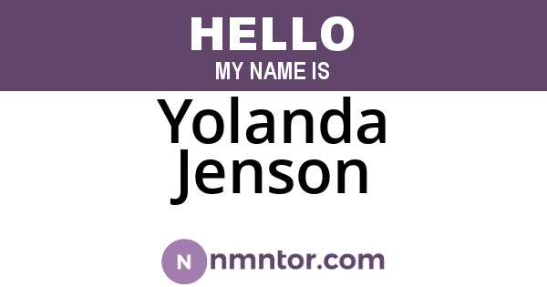 Yolanda Jenson