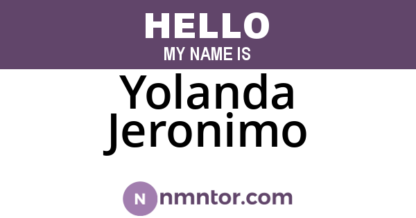 Yolanda Jeronimo
