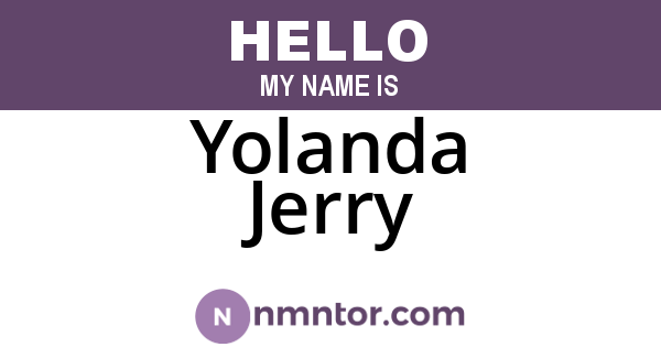 Yolanda Jerry