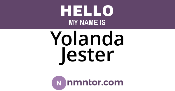 Yolanda Jester