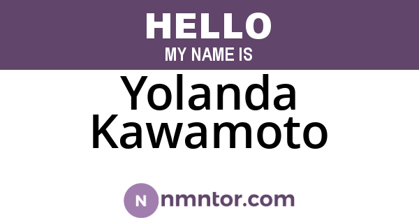 Yolanda Kawamoto