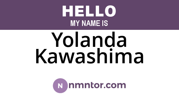 Yolanda Kawashima