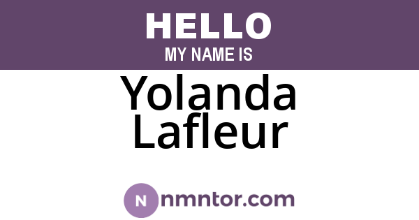 Yolanda Lafleur