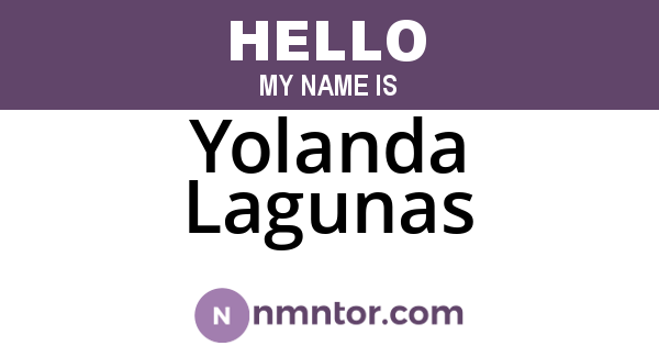 Yolanda Lagunas