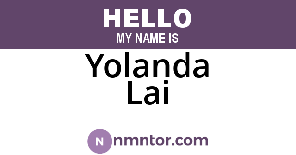 Yolanda Lai