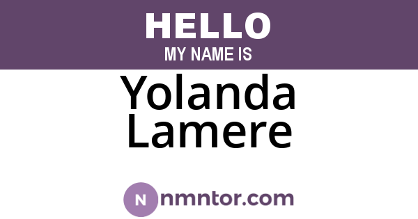 Yolanda Lamere