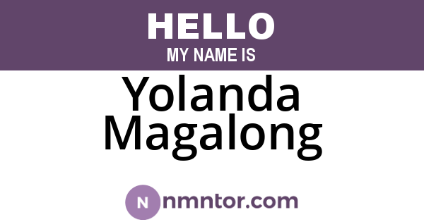 Yolanda Magalong