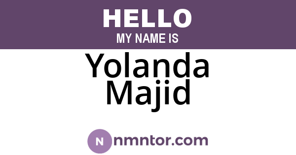 Yolanda Majid