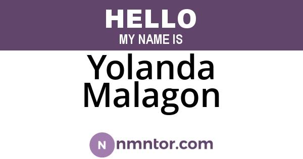 Yolanda Malagon
